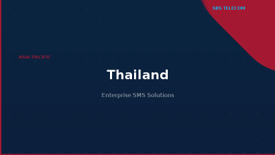 Enterprise SMS in Thailand: A2P Routes, Compliance & Delivery Guide