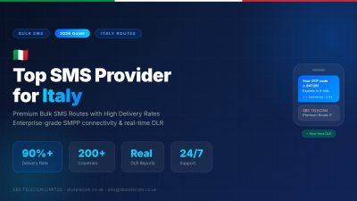 Top SMS Provider for Italy – Premium Bulk SMS Routes (2026 Guide)