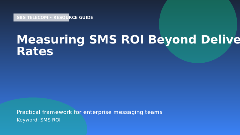 Measuring SMS ROI Beyond Delivery Rates