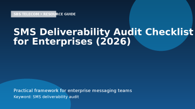 SMS Deliverability Audit Checklist for Enterprises (2026)
